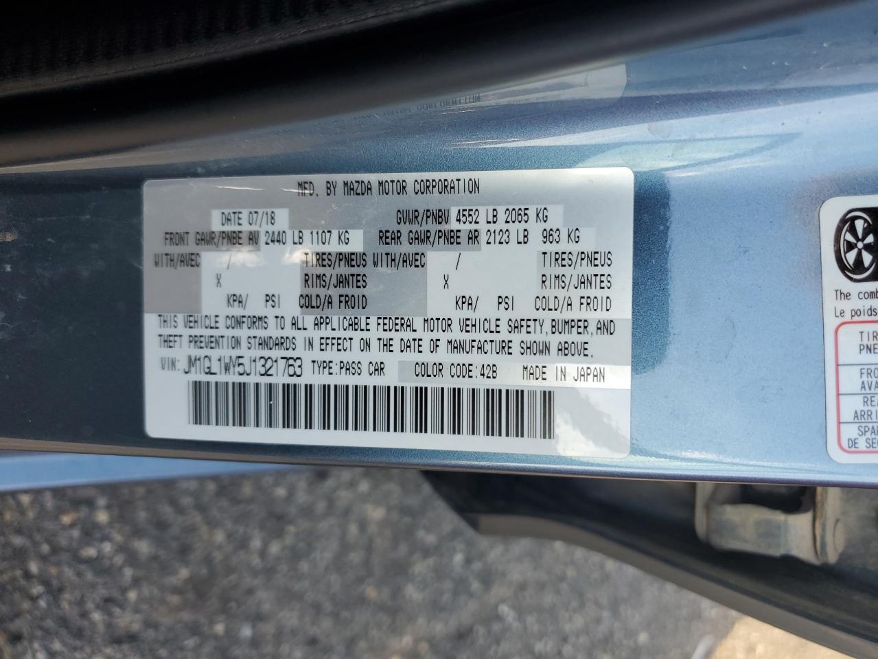 2018 Mazda 6 Grand Touring Reserve VIN: JM1GL1WY5J1321763 Lot: 82227305