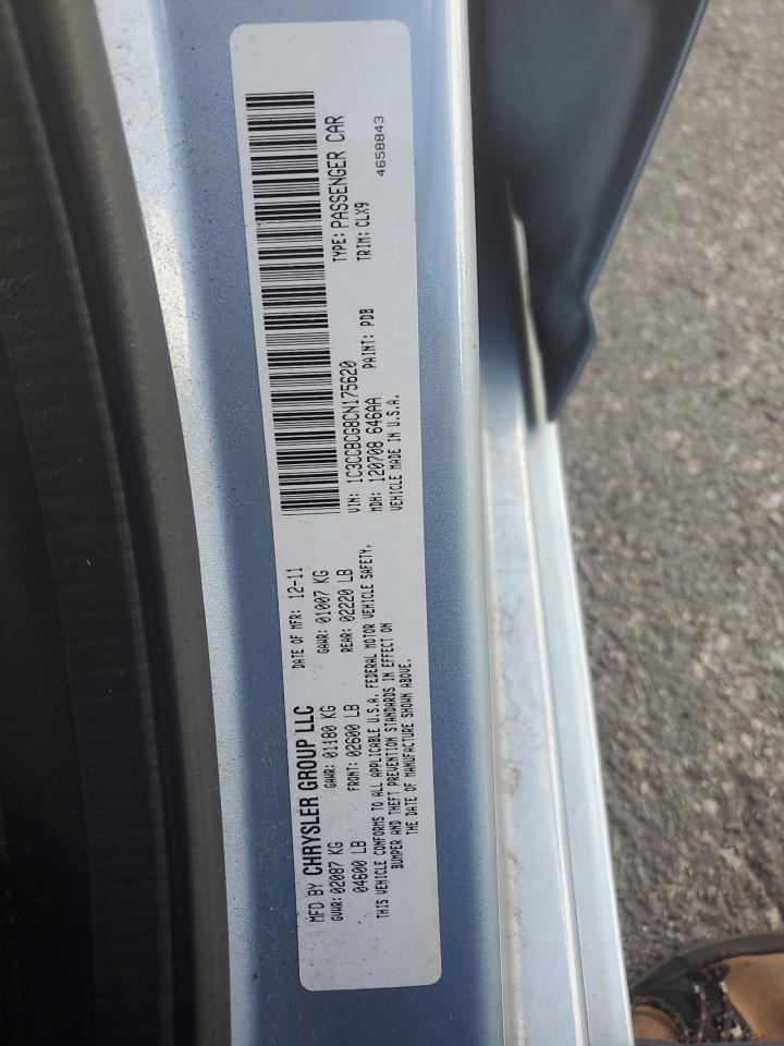 2012 Chrysler 200 Limited VIN: 1C3CCBCG8CN175620 Lot: 84184435