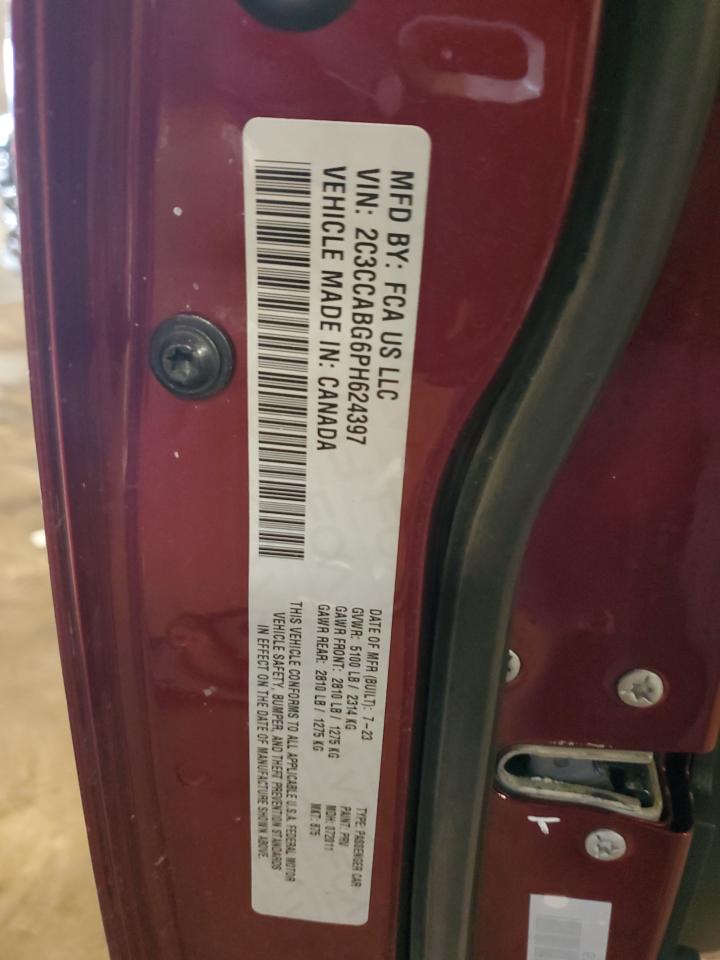 2023 Chrysler 300 S VIN: 2C3CCABG6PH624397 Lot: 86660145