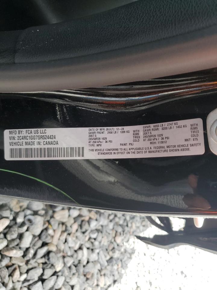 2025 Chrysler Pacifica Limited VIN: 2C4RC1GG7SR524424 Lot: 85830115