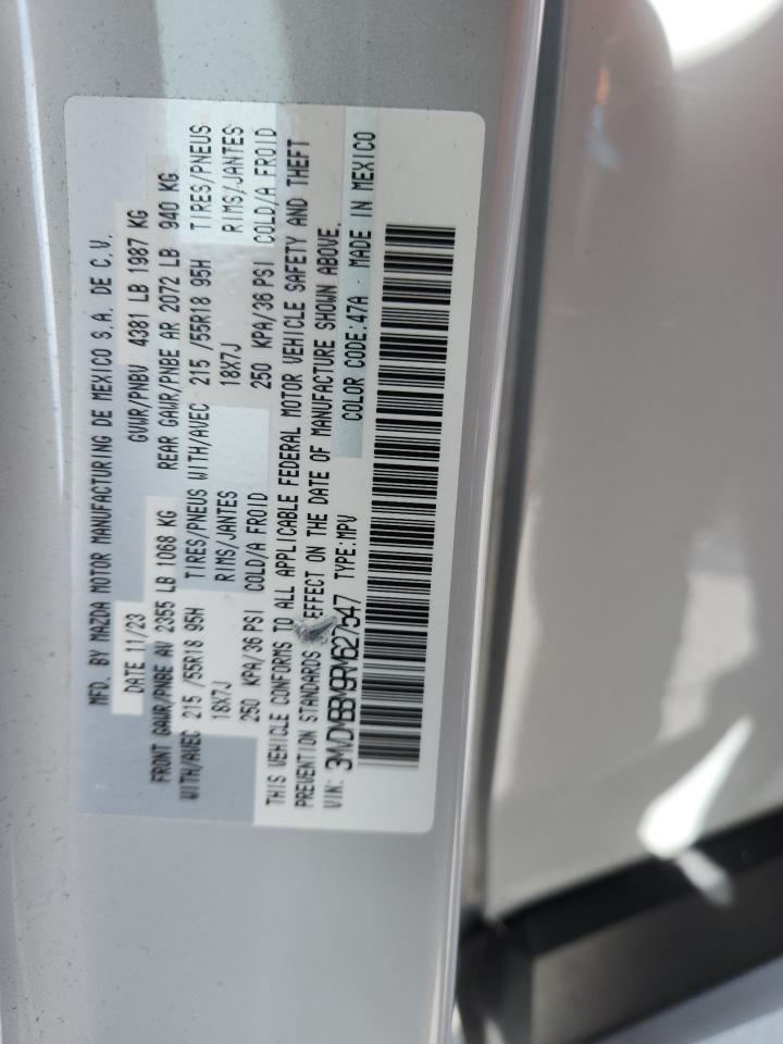 2024 Mazda Cx-30 Select VIN: 3MVDMBBM9RM627547 Lot: 85730465