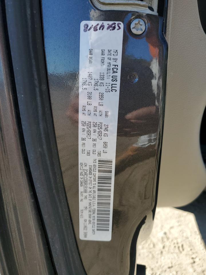 2016 Chrysler Town & Country Touring L VIN: 2C4RC1CG9GR191088 Lot: 86695105