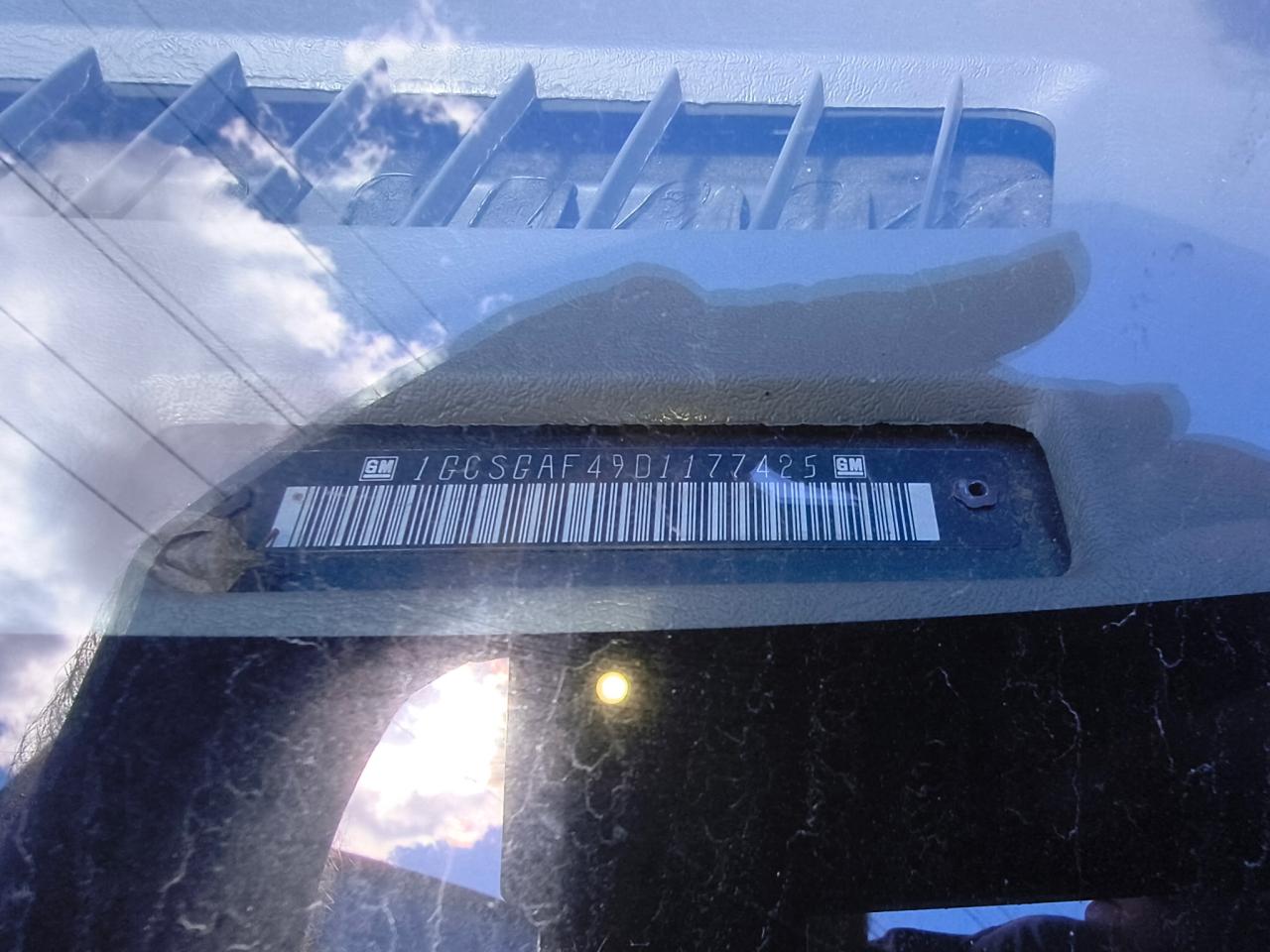 2013 Chevrolet Express G1500 VIN: 1GCSGAF49D1177425 Lot: 84922185