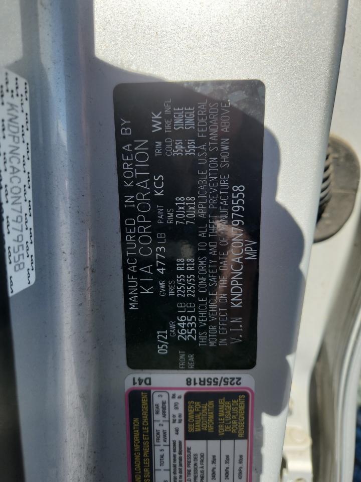 2022 Kia Sportage Ex VIN: KNDPNCAC0N7979558 Lot: 82343325