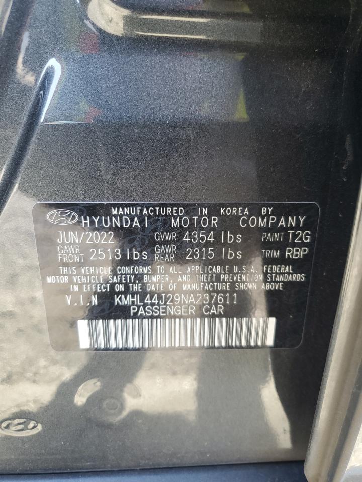 2022 Hyundai Sonata Sel Plus VIN: KMHL44J29NA237611 Lot: 84703965