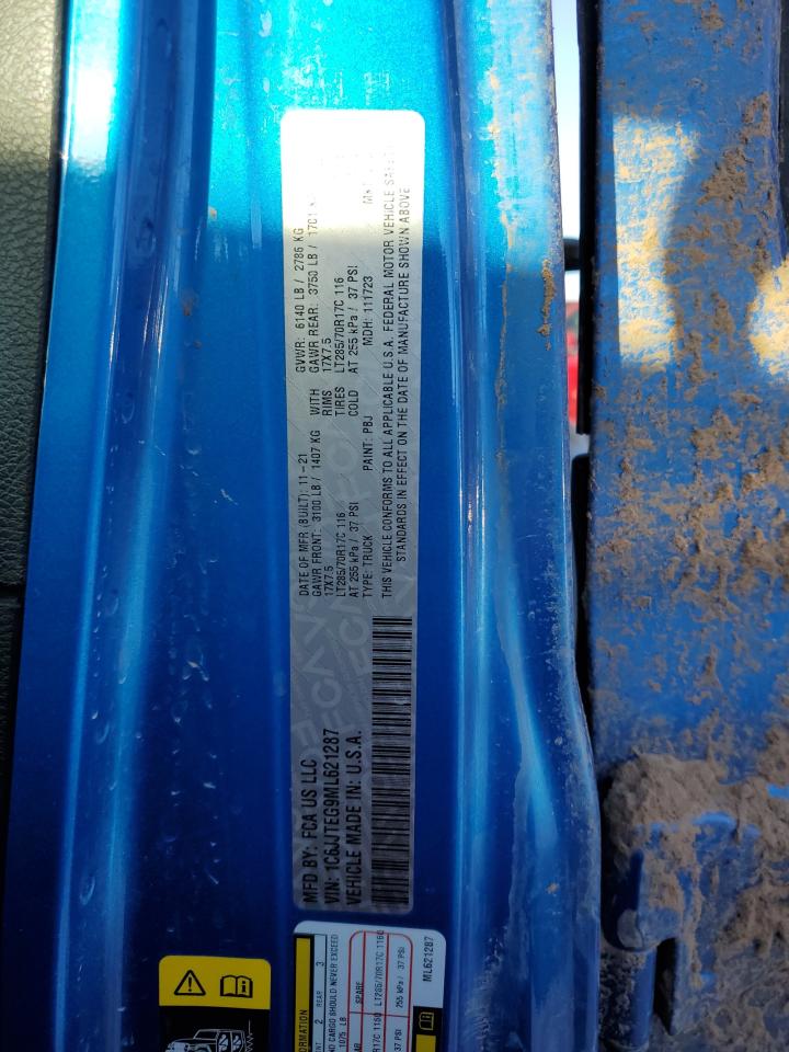 2021 Jeep Gladiator Mojave VIN: 1C6JJTEG9ML621287 Lot: 84639705