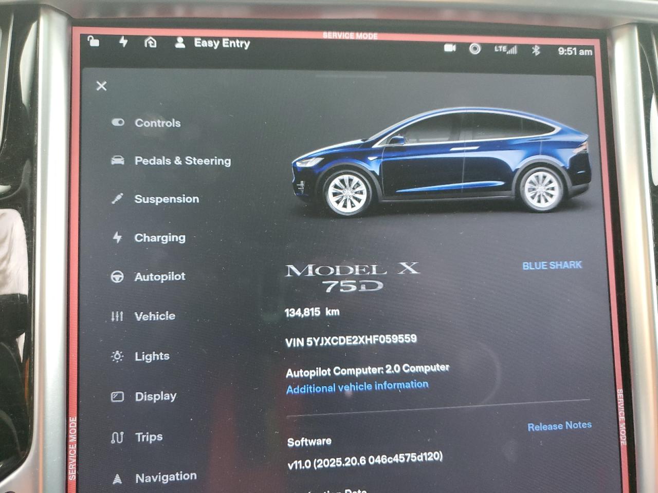 2017 Tesla Model X VIN: 5YJXCDE2XHF059559 Lot: 87372975