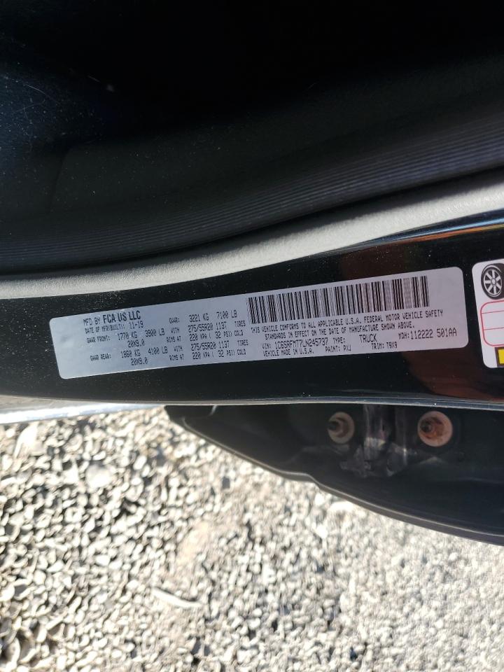 2020 Ram 1500 Big Horn/Lone Star VIN: 1C6SRFMT7LN245737 Lot: 86653365