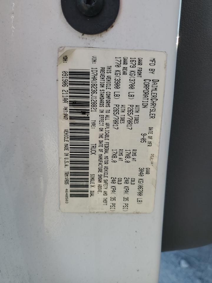 2006 Dodge Ram 1500 St VIN: 1D7HA18236J128821 Lot: 85728535