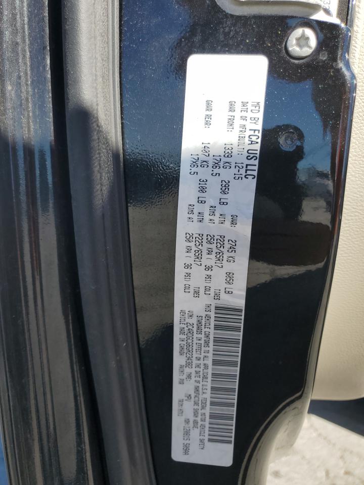 2016 Dodge Grand Caravan Sxt VIN: 2C4RDGCG6GR234382 Lot: 82543365