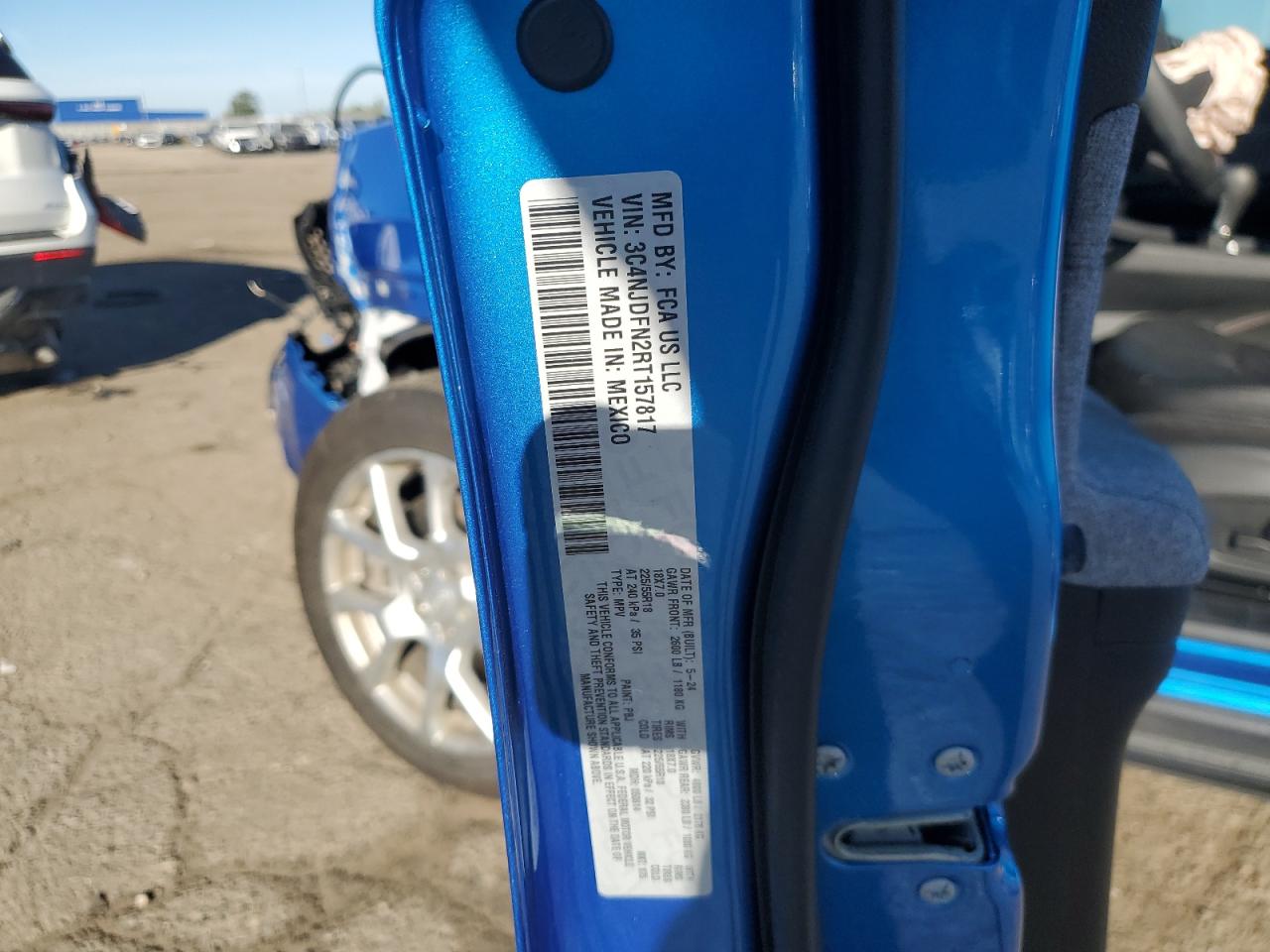 2024 Jeep Compass Latitude Lux VIN: 3C4NJDFN2RT157817 Lot: 84644635