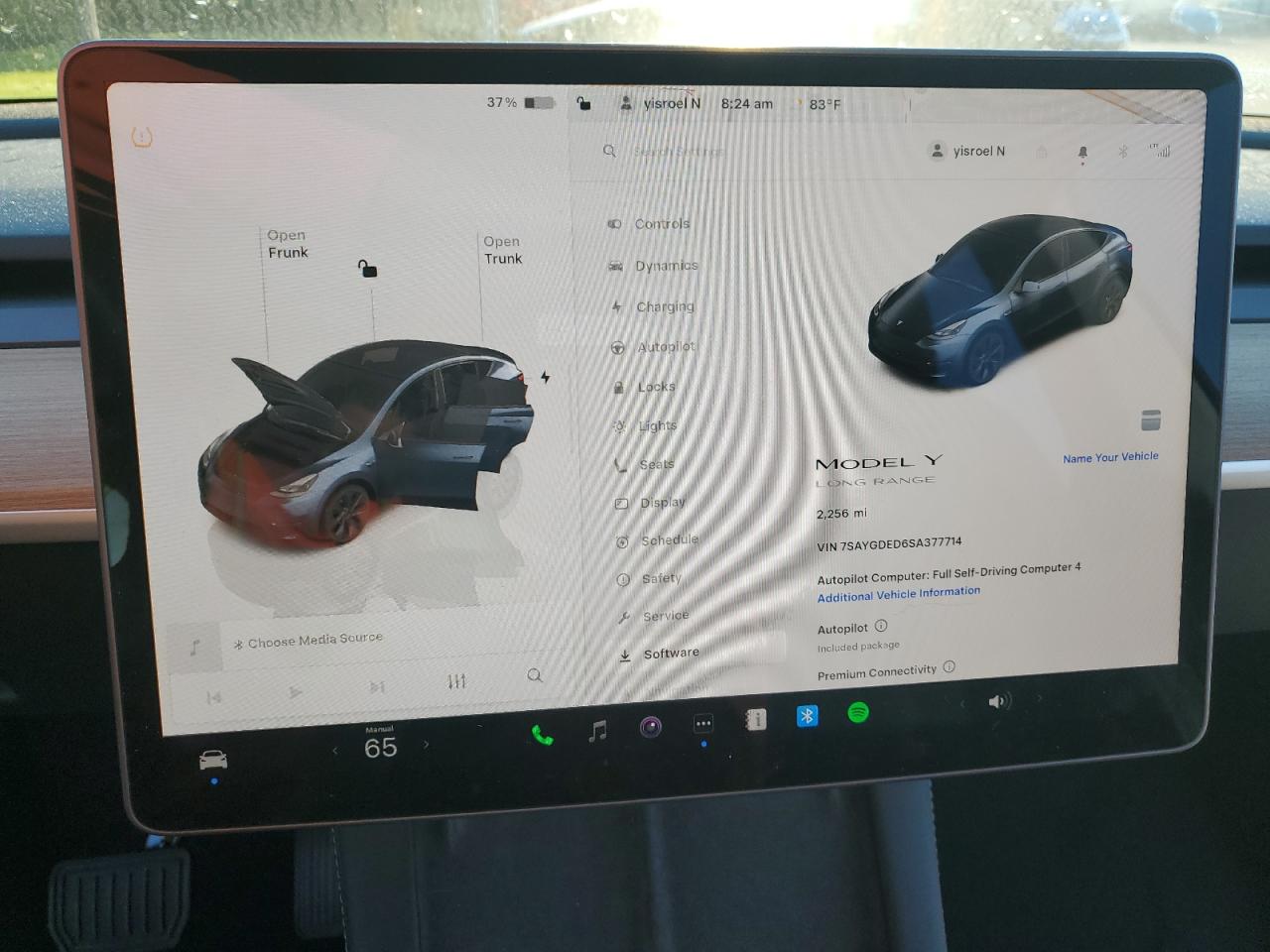 2025 Tesla Model Y VIN: 7SAYGDED6SA377714 Lot: 87358825