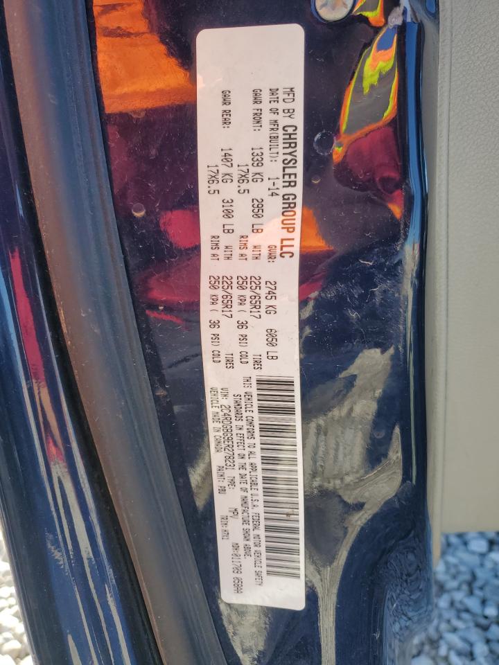 2014 Dodge Grand Caravan Se VIN: 2C4RDGBG9ER278231 Lot: 85843295