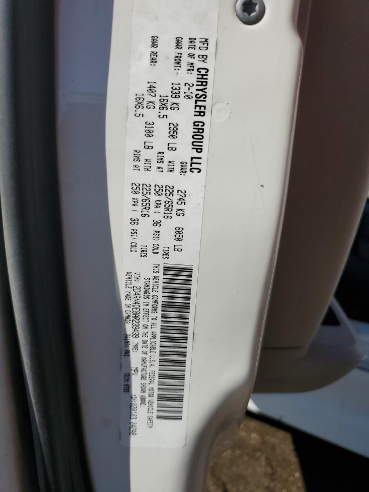 2010 Dodge Grand Caravan Se VIN: 2D4RN4DE8AR239439 Lot: 86256015