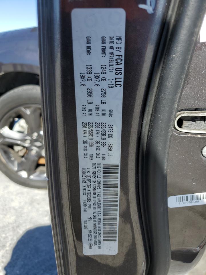 2019 Dodge Journey Crossroad VIN: 3C4PDCGG1KT693660 Lot: 86550705