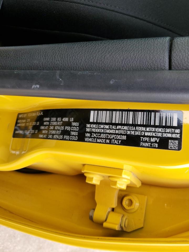 2016 Jeep Renegade Latitude VIN: ZACCJBBT3GPD36288 Lot: 85858465