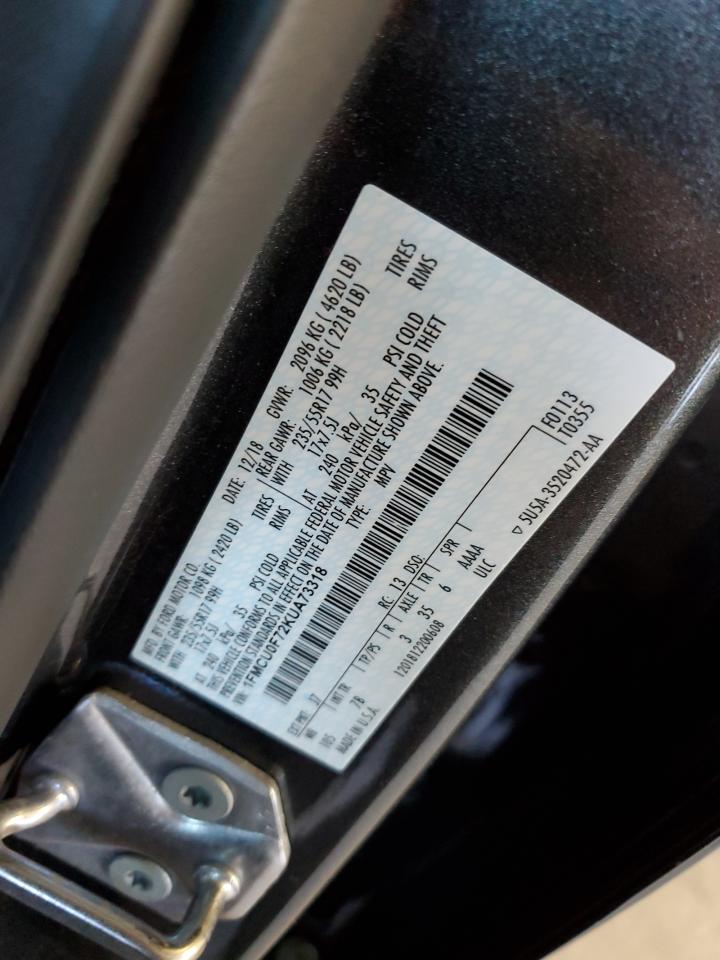 2019 Ford Escape S VIN: 1FMCU0F72KUA73318 Lot: 81989015