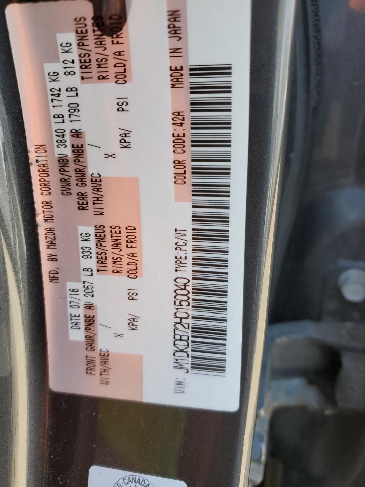 2017 Mazda Cx-3 Sport VIN: JM1DKDB72H0150040 Lot: 85751545