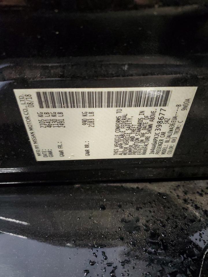 2018 Nissan Maxima 3.5S VIN: 1N4AA6APXJC398677 Lot: 82766315