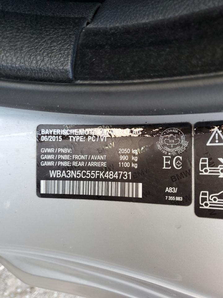 2015 BMW 428 Xi VIN: WBA3N5C55FK484731 Lot: 85367345