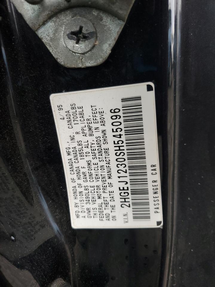 1995 Honda Civic Ex VIN: 2HGEJ1230SH545096 Lot: 85908795