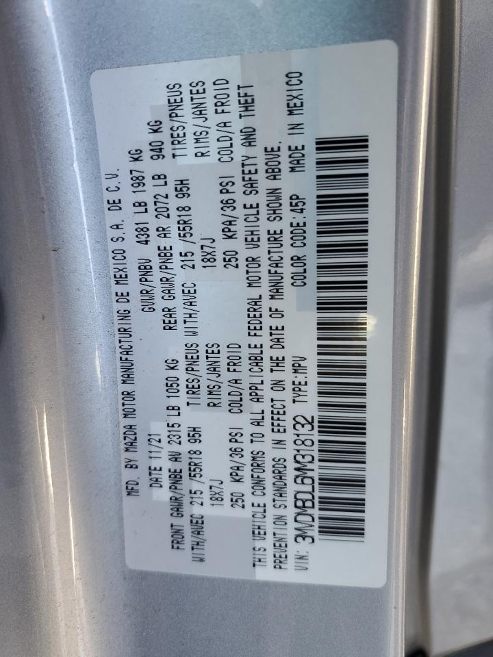 2021 Mazda Cx-30 Premium VIN: 3MVDMBDL6MM318132 Lot: 86805485