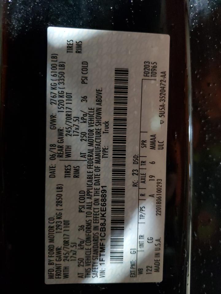 2018 Ford F150 VIN: 1FTMF1CB8JKE68891 Lot: 90505415