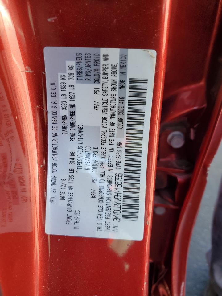 2017 Toyota Yaris Ia VIN: 3MYDLBYV6HY166756 Lot: 85572975