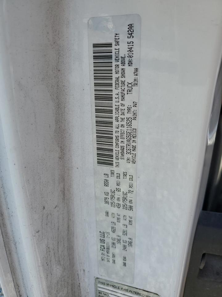 2016 Ram Promaster 1500 1500 Standard VIN: 3C6TRVAG5GE116525 Lot: 82553075