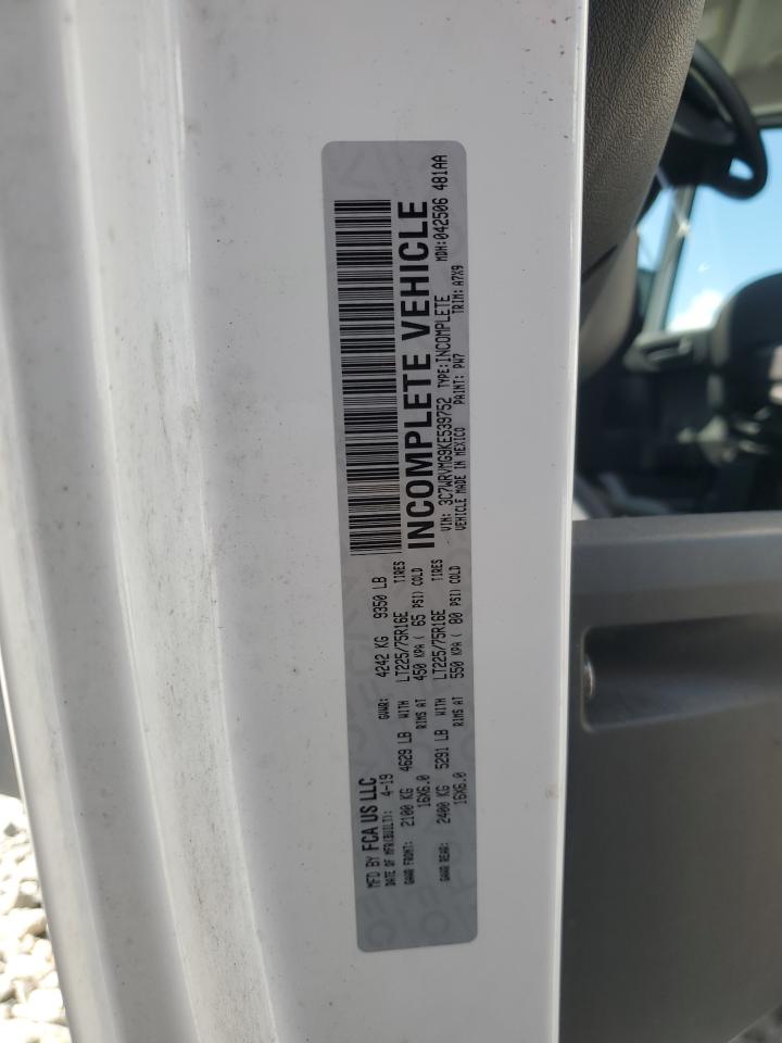 2019 Ram Promaster 3500 3500 Standard VIN: 3C7WRVMG9KE539752 Lot: 81390015