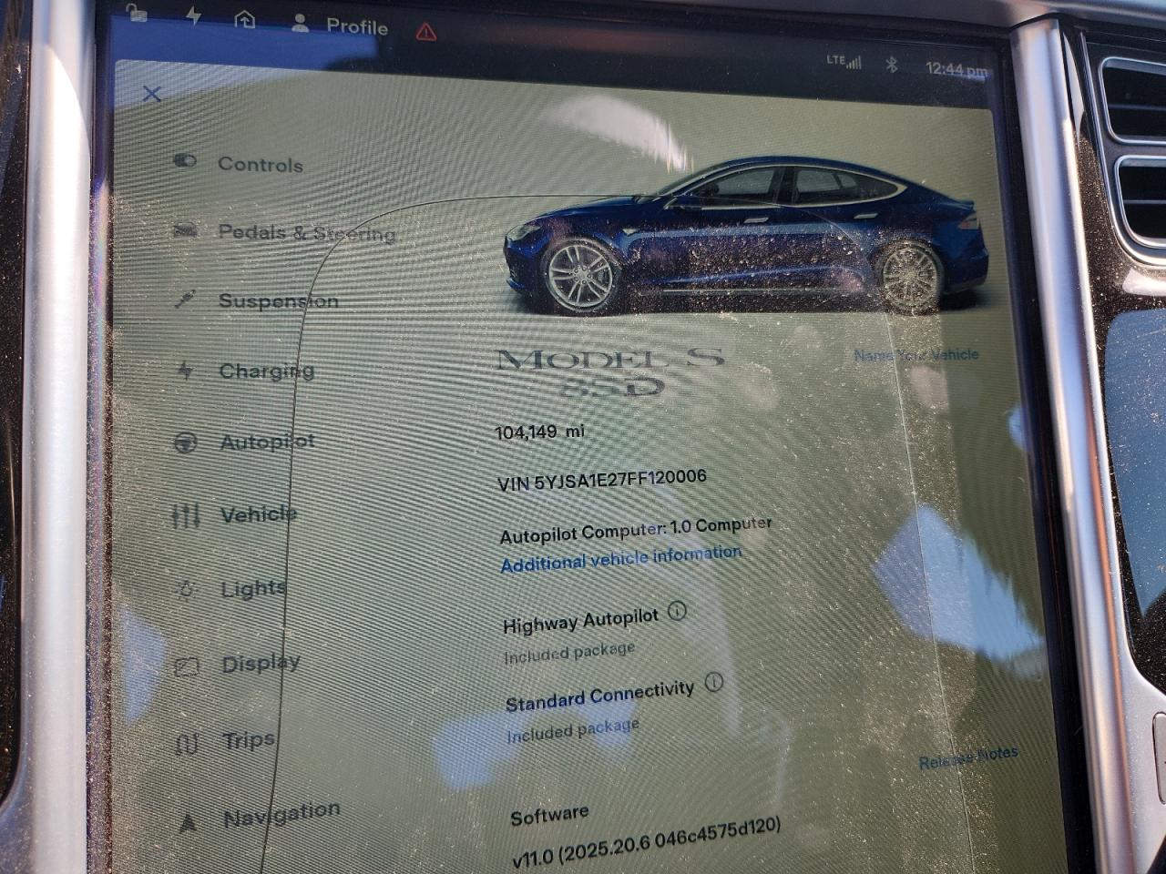 2015 Tesla Model S VIN: 5YJSA1E27FF120006 Lot: 82193825