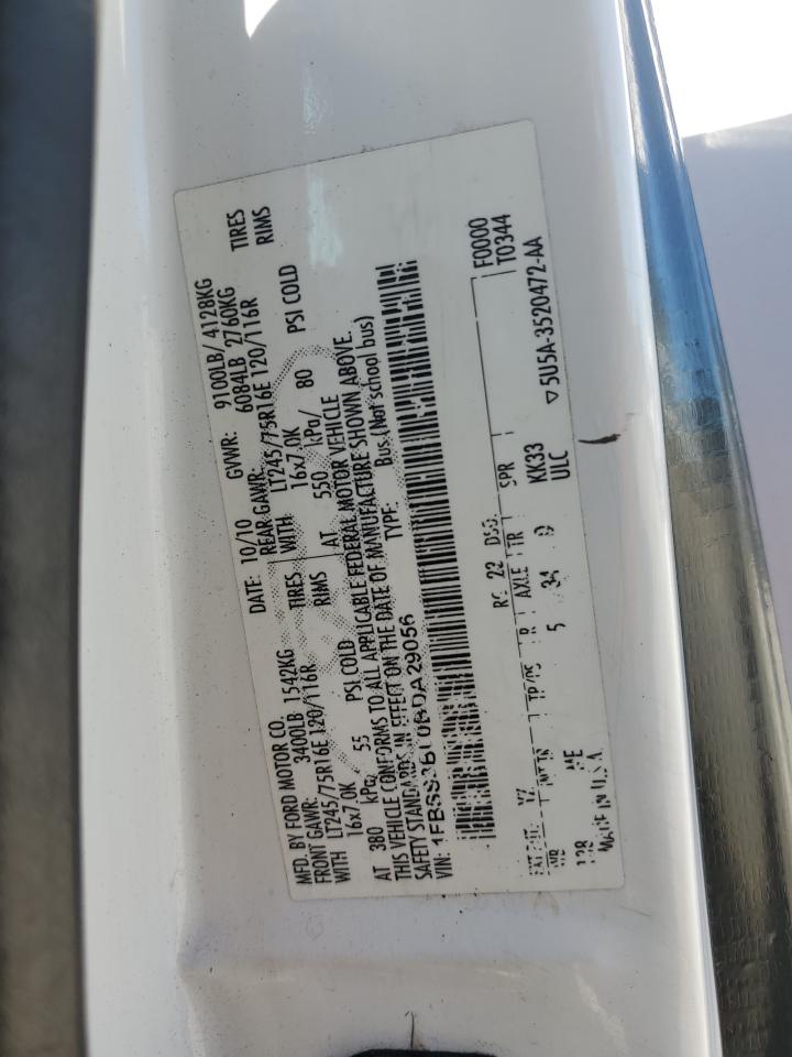 2011 Ford Econoline E350 Super Duty Wagon VIN: 1FBSS3BL0BDA29056 Lot: 86521045