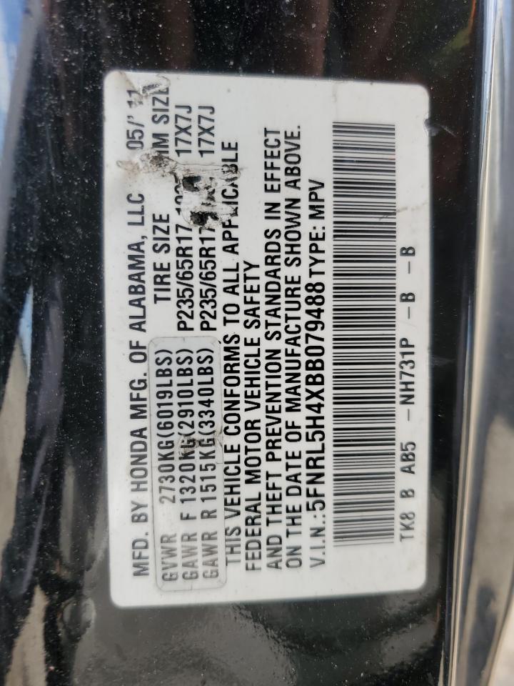 2011 Honda Odyssey Ex VIN: 5FNRL5H4XBB079488 Lot: 85585365