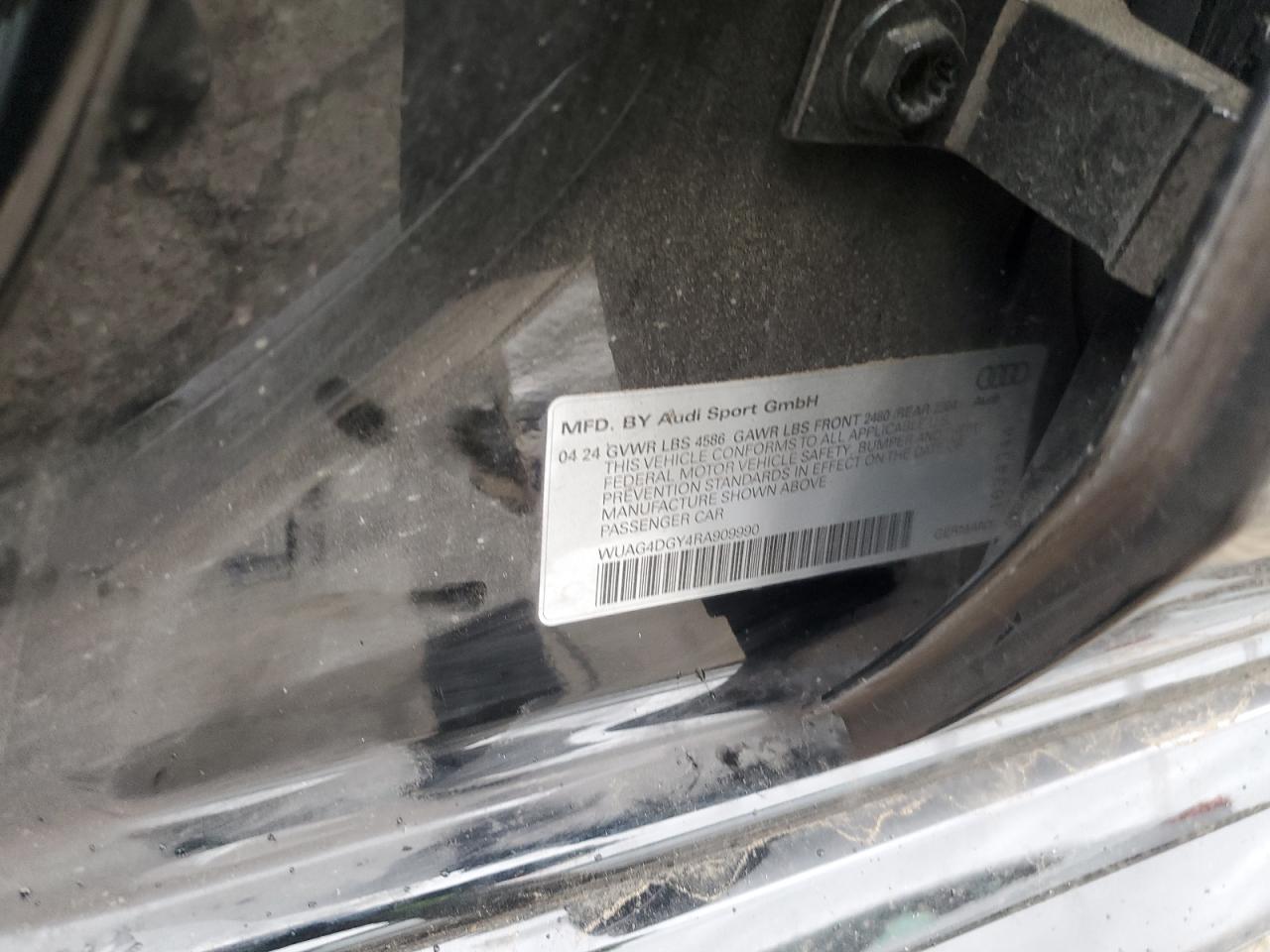 2024 Audi Rs3 VIN: WUAG4DGY4RA909990 Lot: 89535165