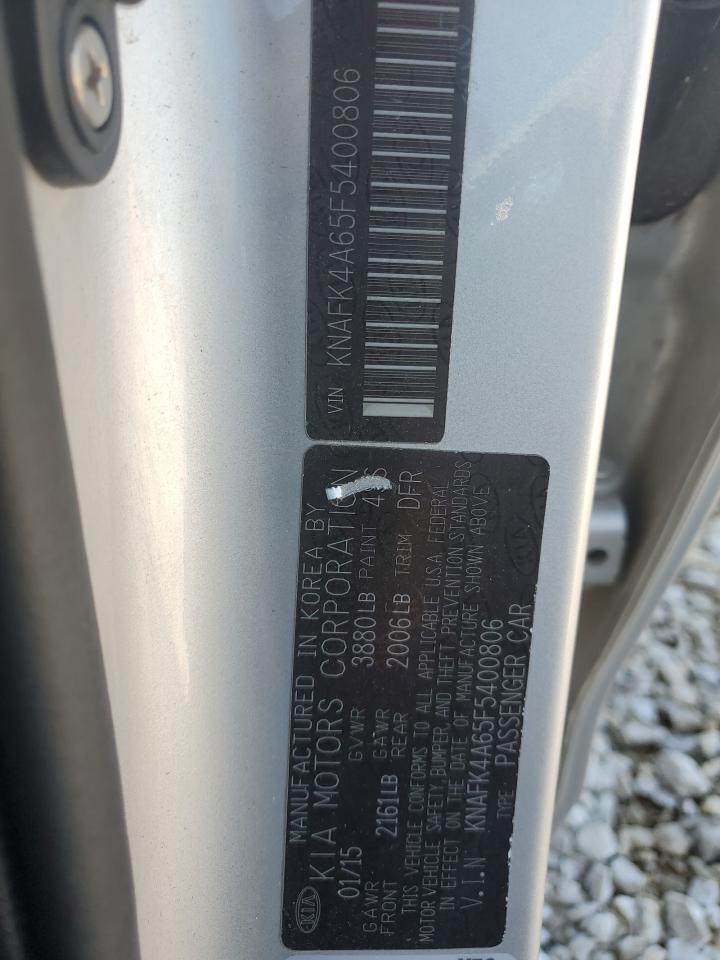 2015 Kia Forte Lx VIN: KNAFK4A65F5400806 Lot: 85679295