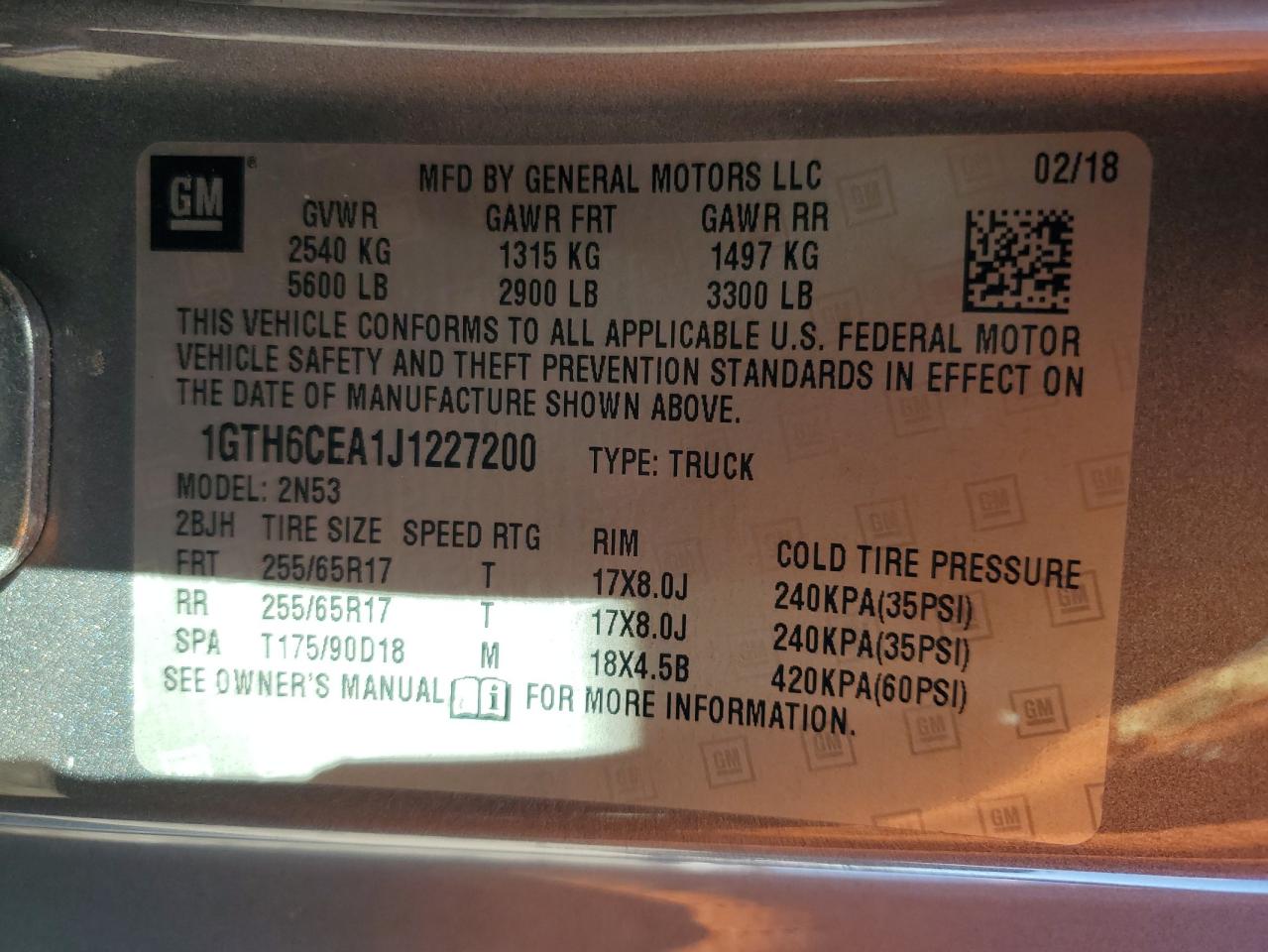 2018 GMC Canyon Sle VIN: 1GTH6CEA1J1227200 Lot: 90298075