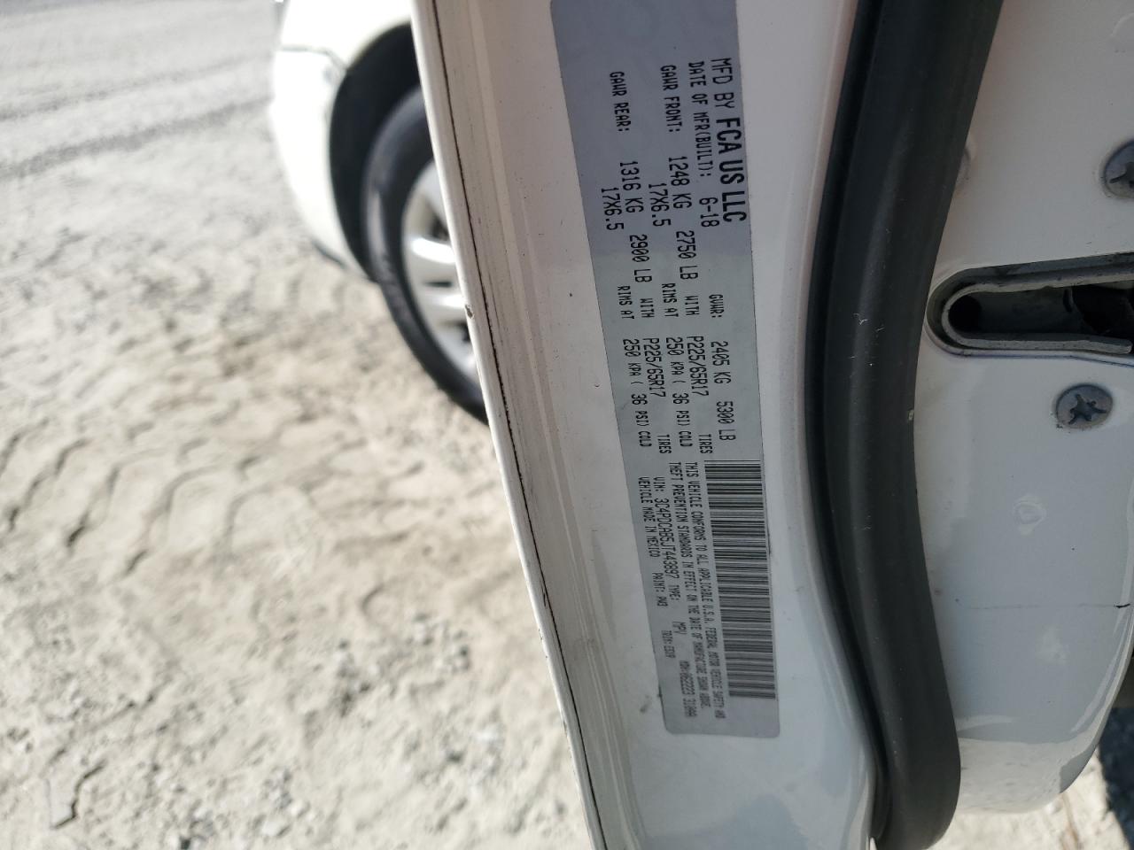 2018 Dodge Journey Se VIN: 3C4PDCAB5JT443897 Lot: 82571825