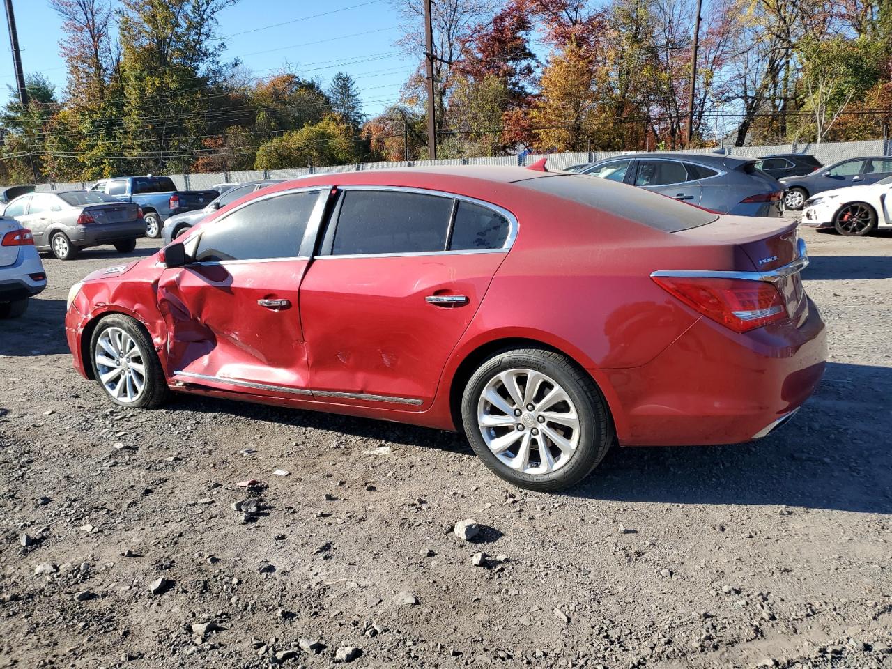 2014 Buick Lacrosse red sedan gas 1G4GB5G31EF121688 photo #3