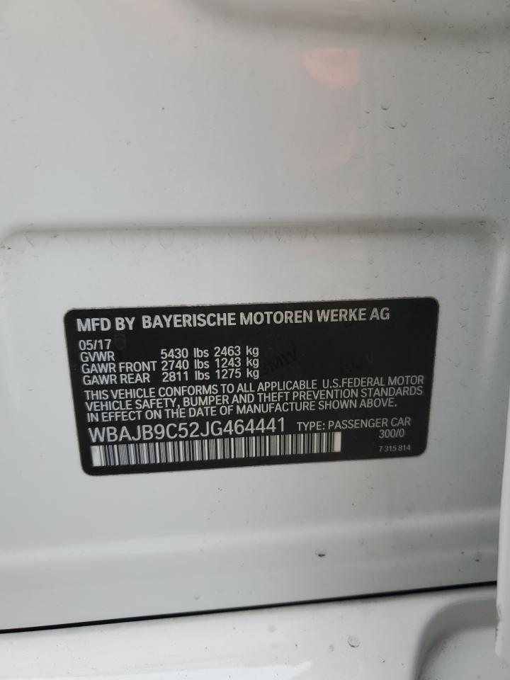 2018 BMW M550Xi VIN: WBAJB9C52JG464441 Lot: 86040705