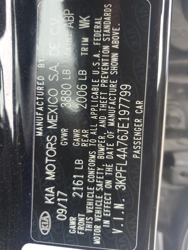 2018 Kia Forte Lx VIN: 3KPFL4A76JE197799 Lot: 82381445