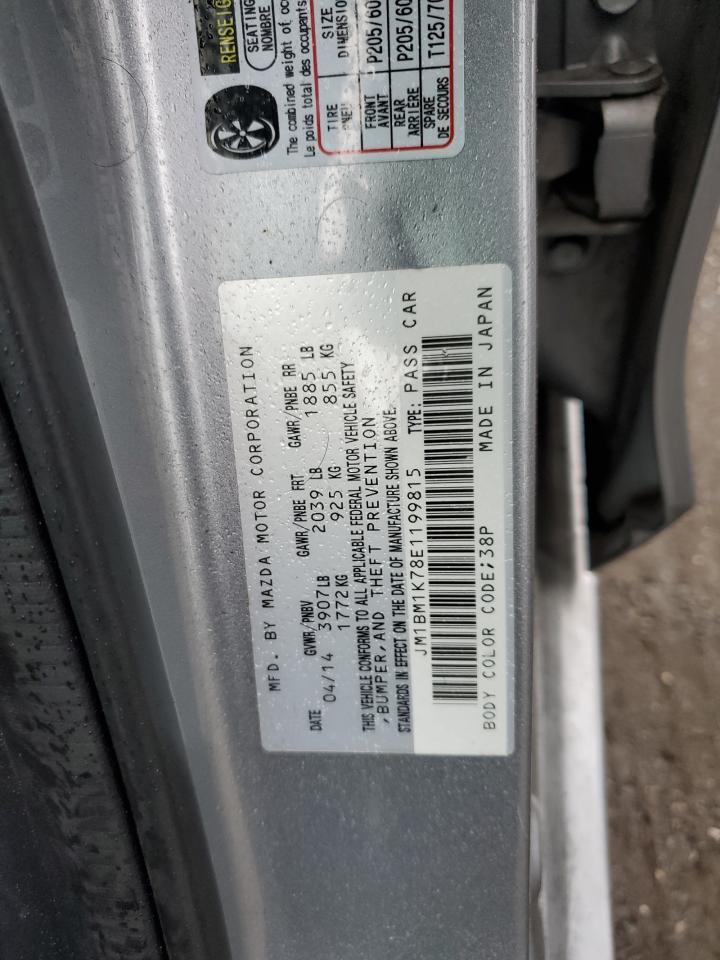 2014 Mazda 3 Sport VIN: JM1BM1K78E1199815 Lot: 86278605