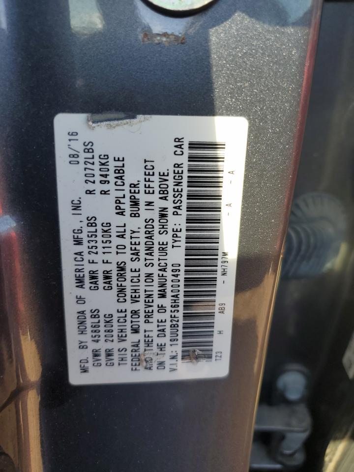 2017 Acura Tlx Tech VIN: 19UUB2F56HA000490 Lot: 82002225