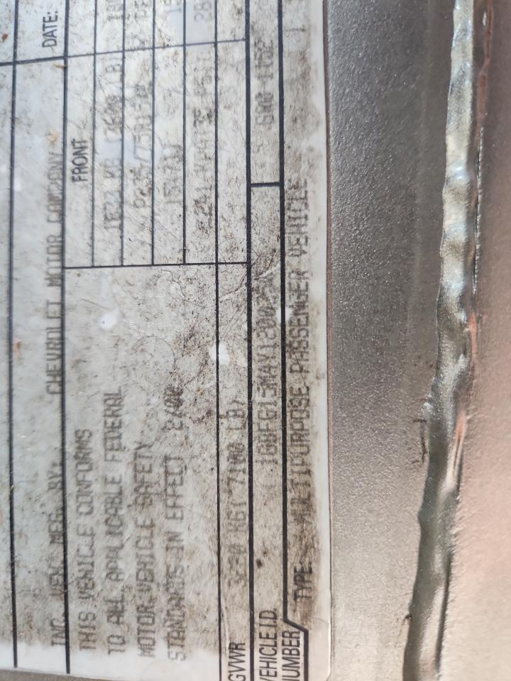 2000 Chevrolet Express G1500 VIN: 1GBFG15M4Y1200350 Lot: 90392915