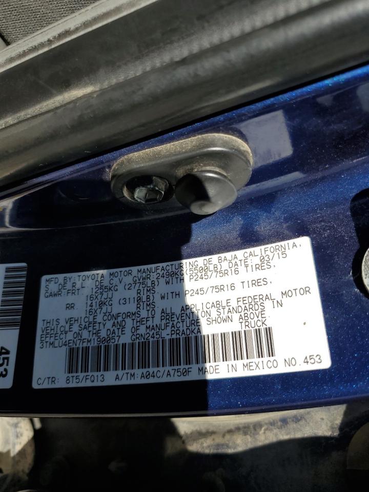 2015 Toyota Tacoma Double Cab VIN: 3TMLU4EN7FM190057 Lot: 81795095