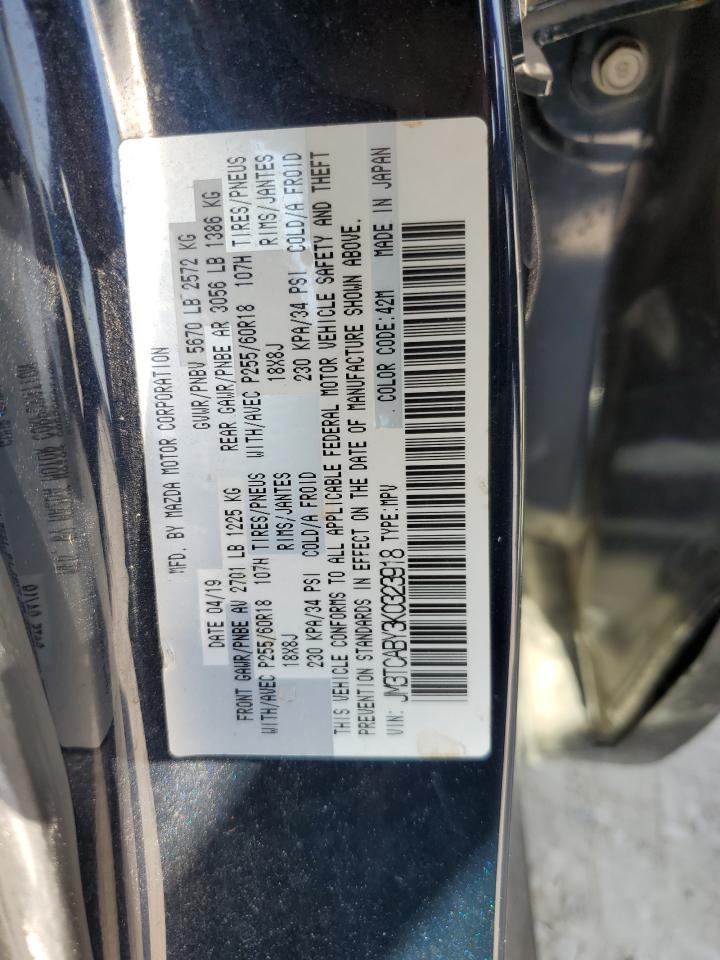 2019 Mazda Cx-9 Sport VIN: JM3TCABY3K0323918 Lot: 82617565