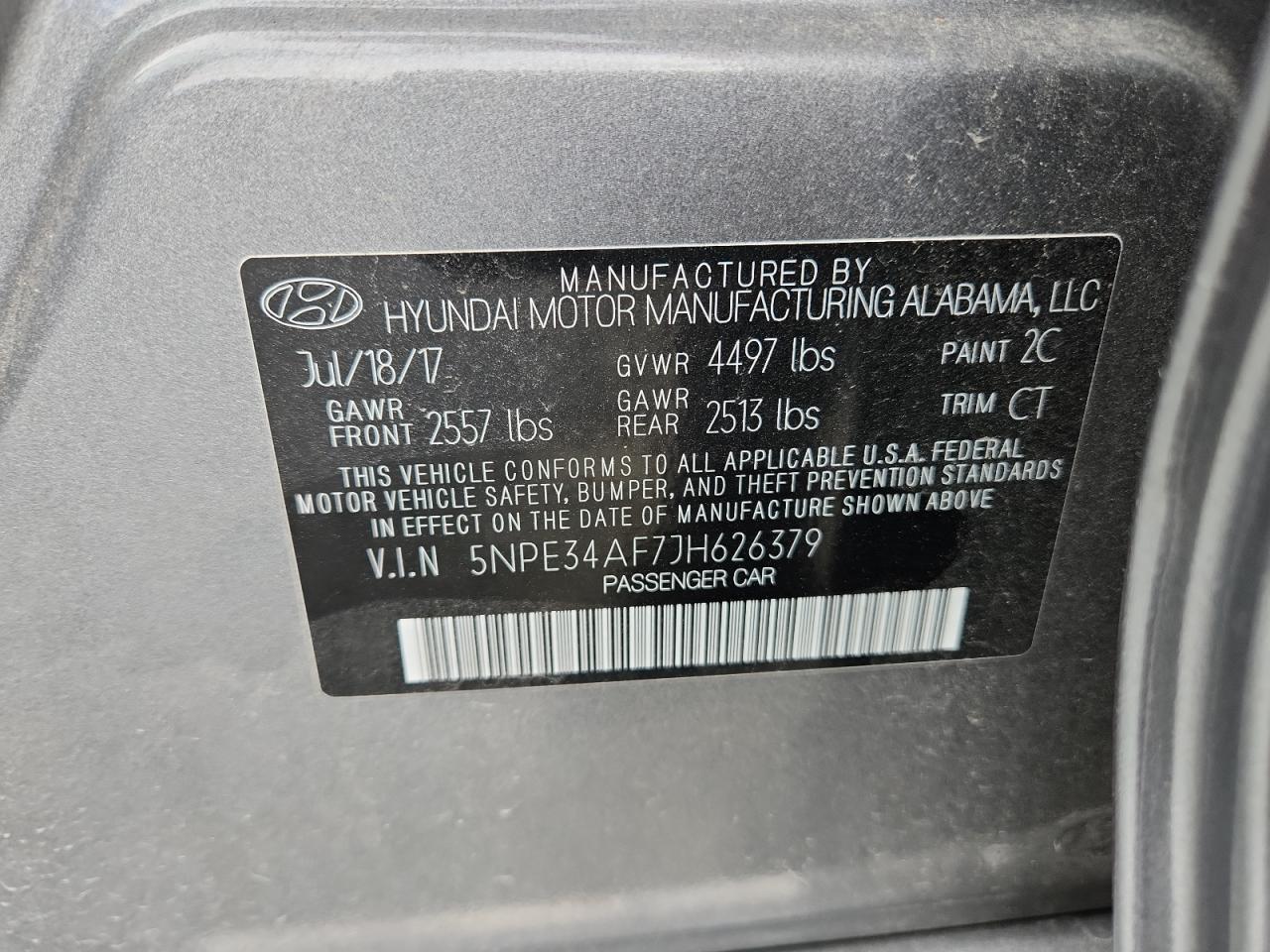 2018 Hyundai Sonata Sport VIN: 5NPE34AF7JH626379 Lot: 86058395