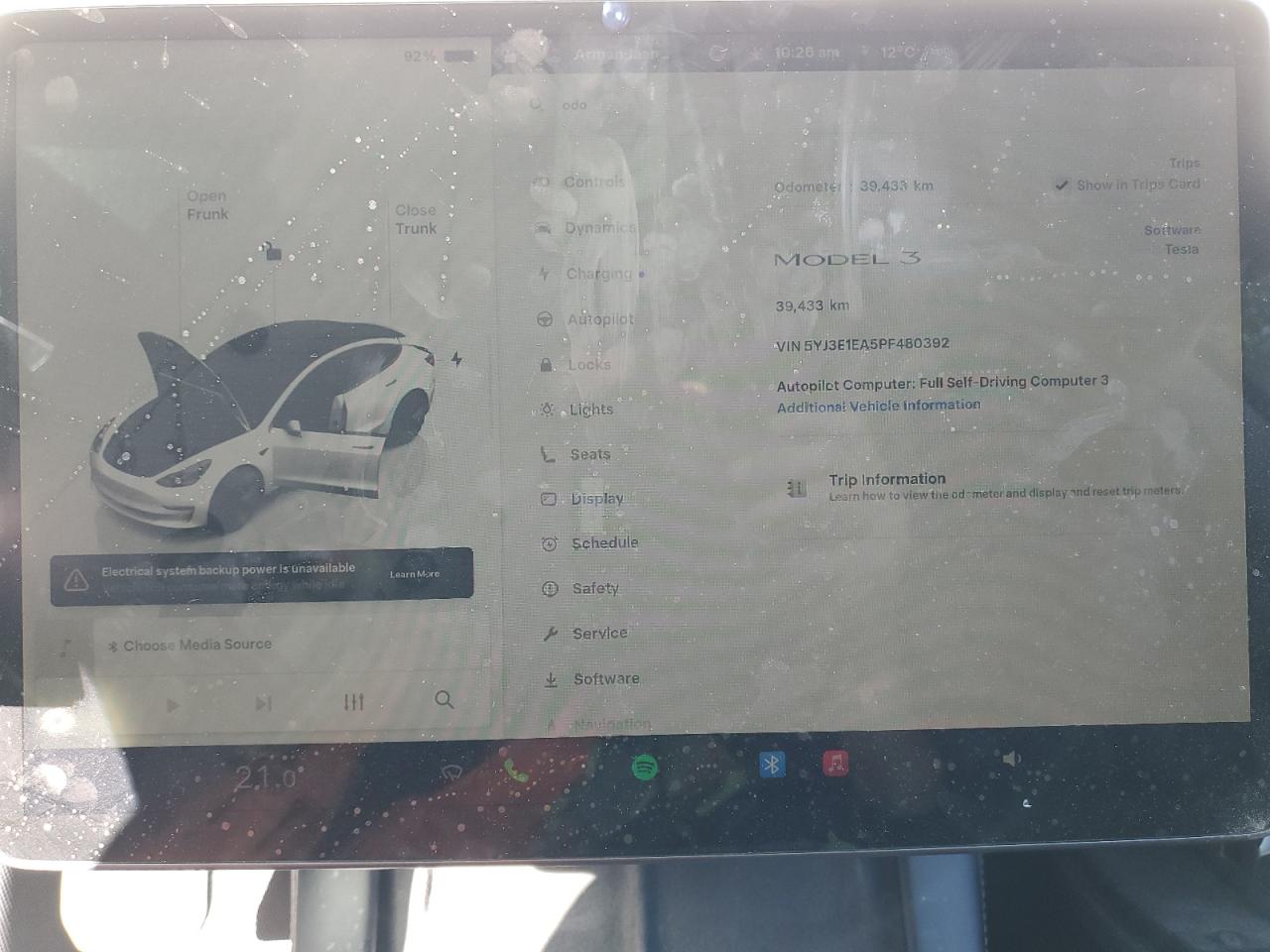 2023 Tesla Model 3 VIN: 5YJ3E1EA5PF480392 Lot: 84415815