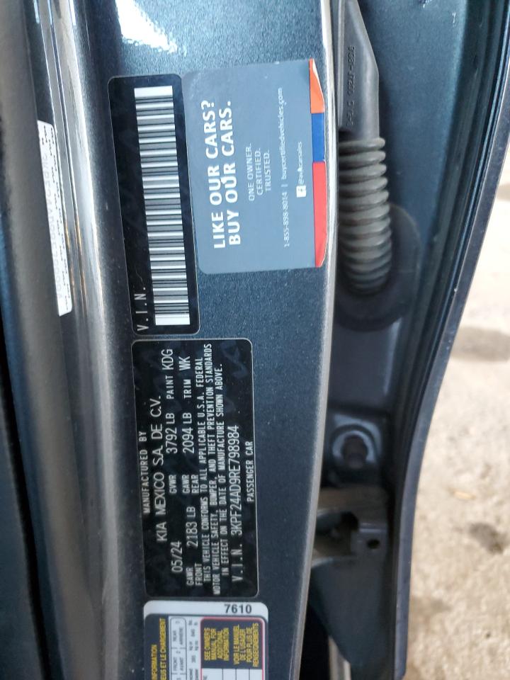 2024 Kia Forte Lx VIN: 3KPF24AD9RE798984 Lot: 90443705