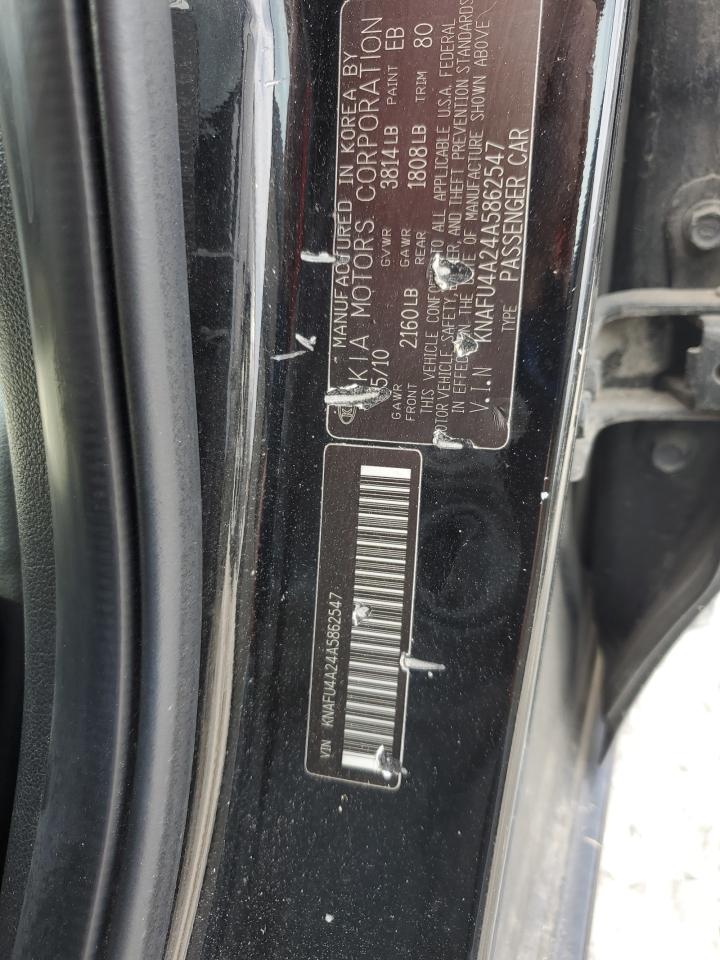 2010 Kia Forte Ex VIN: KNAFU4A24A5862547 Lot: 87409865