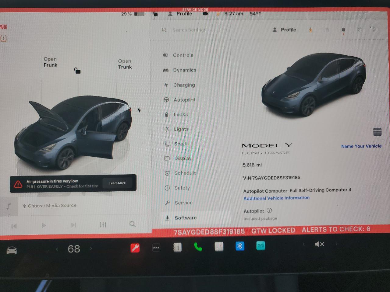 2025 Tesla Model Y VIN: 7SAYGDED8SF319185 Lot: 87310905
